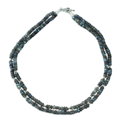 Misty Dawn Labradorite Beaded Necklace