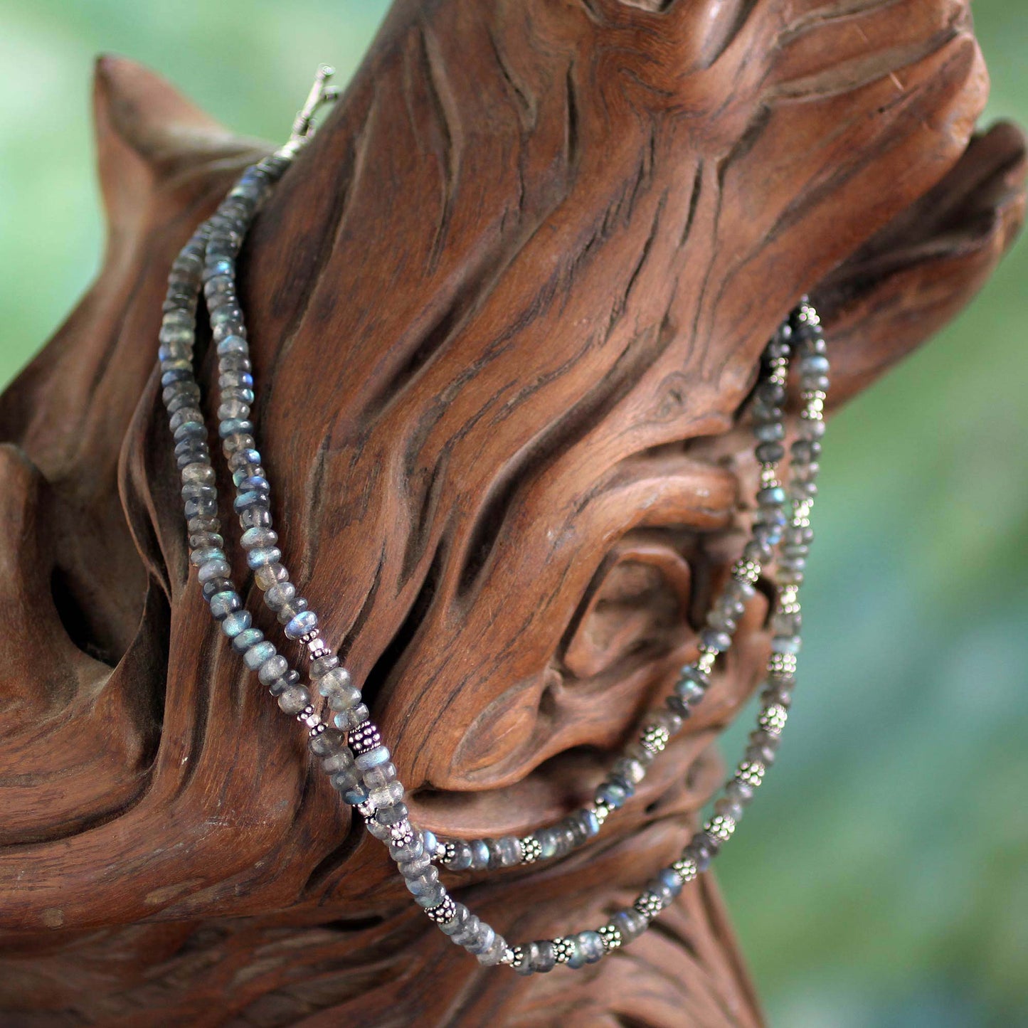 Misty Dawn Labradorite Beaded Necklace