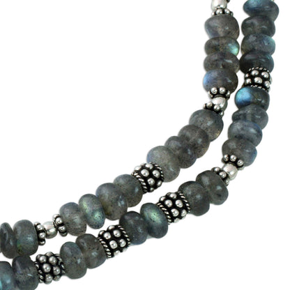 Misty Dawn Labradorite Beaded Necklace