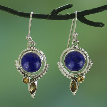 Glory in Blue Sterling Silver Dangle Earrings