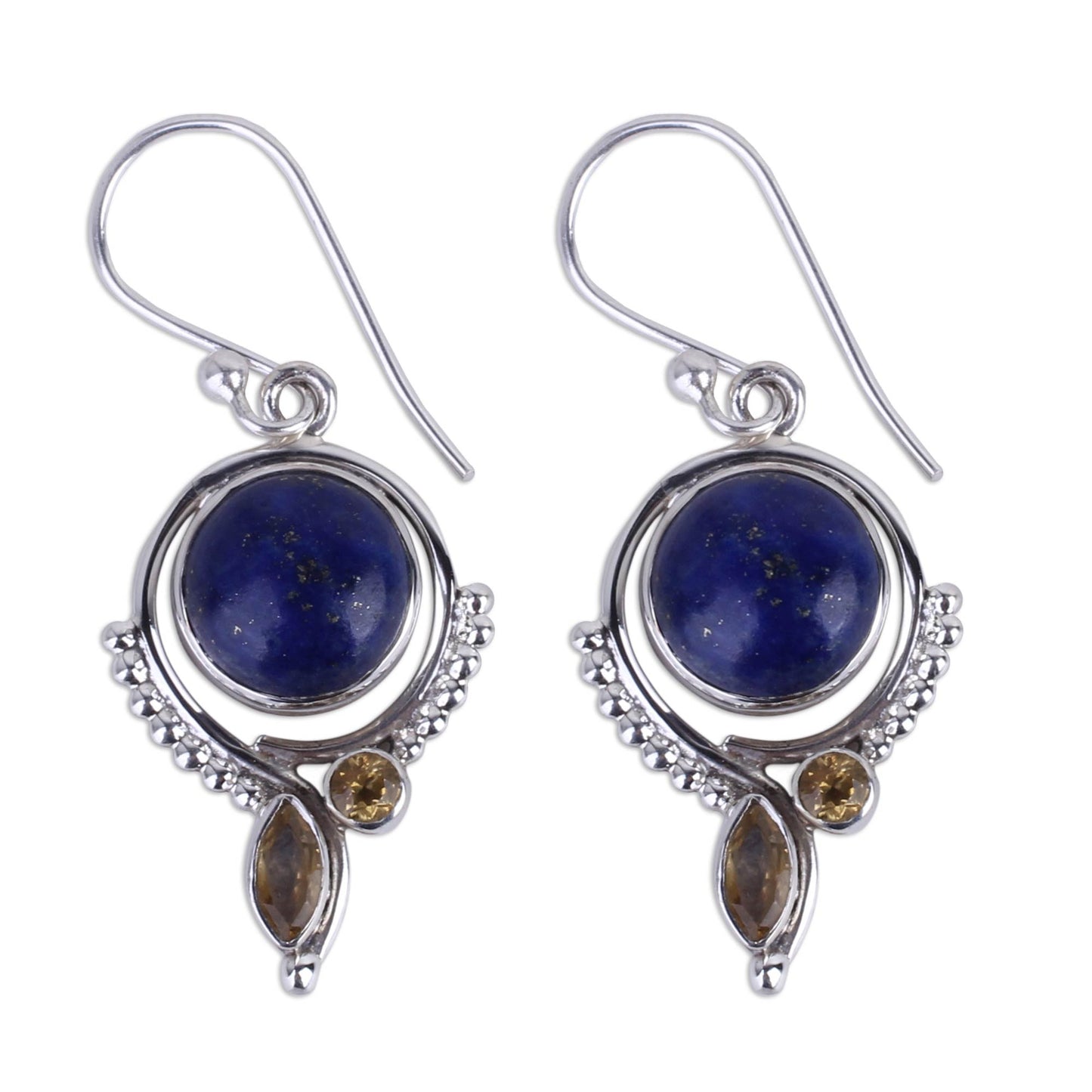 Glory in Blue Sterling Silver Dangle Earrings