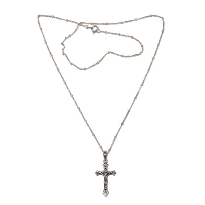 Accompanied by Christ Silver Chain Necklace