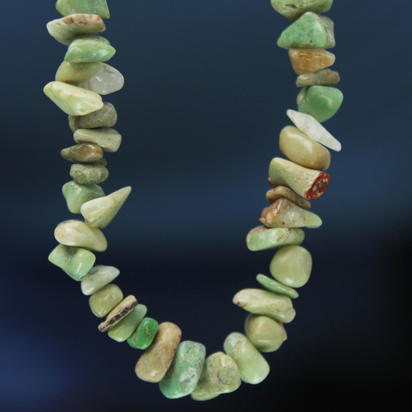 Amazon Sunshine Brazil Artisan Crafted 34-Inch Beaded Chrysoprase  Necklace