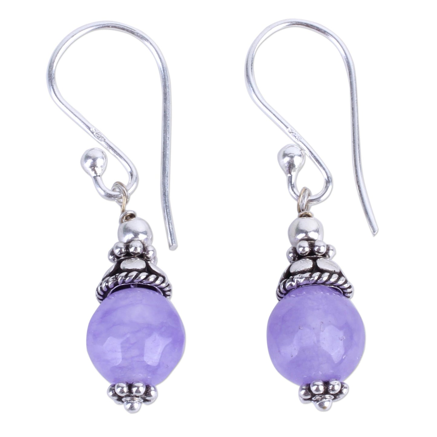 Magical Glow Agate Silver Dangle Earrings