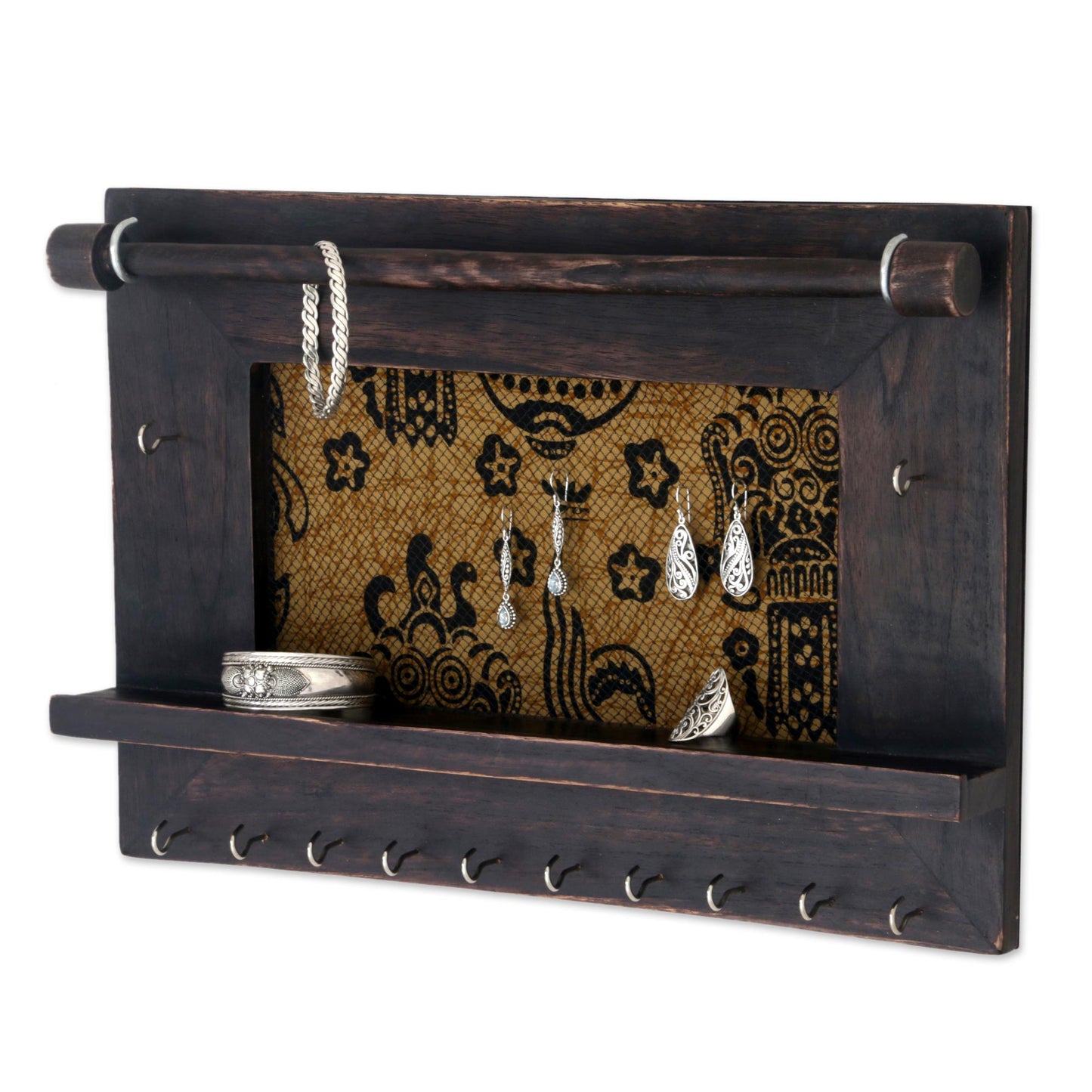 Tegalalang Heritage Wood Jewelry Organizer