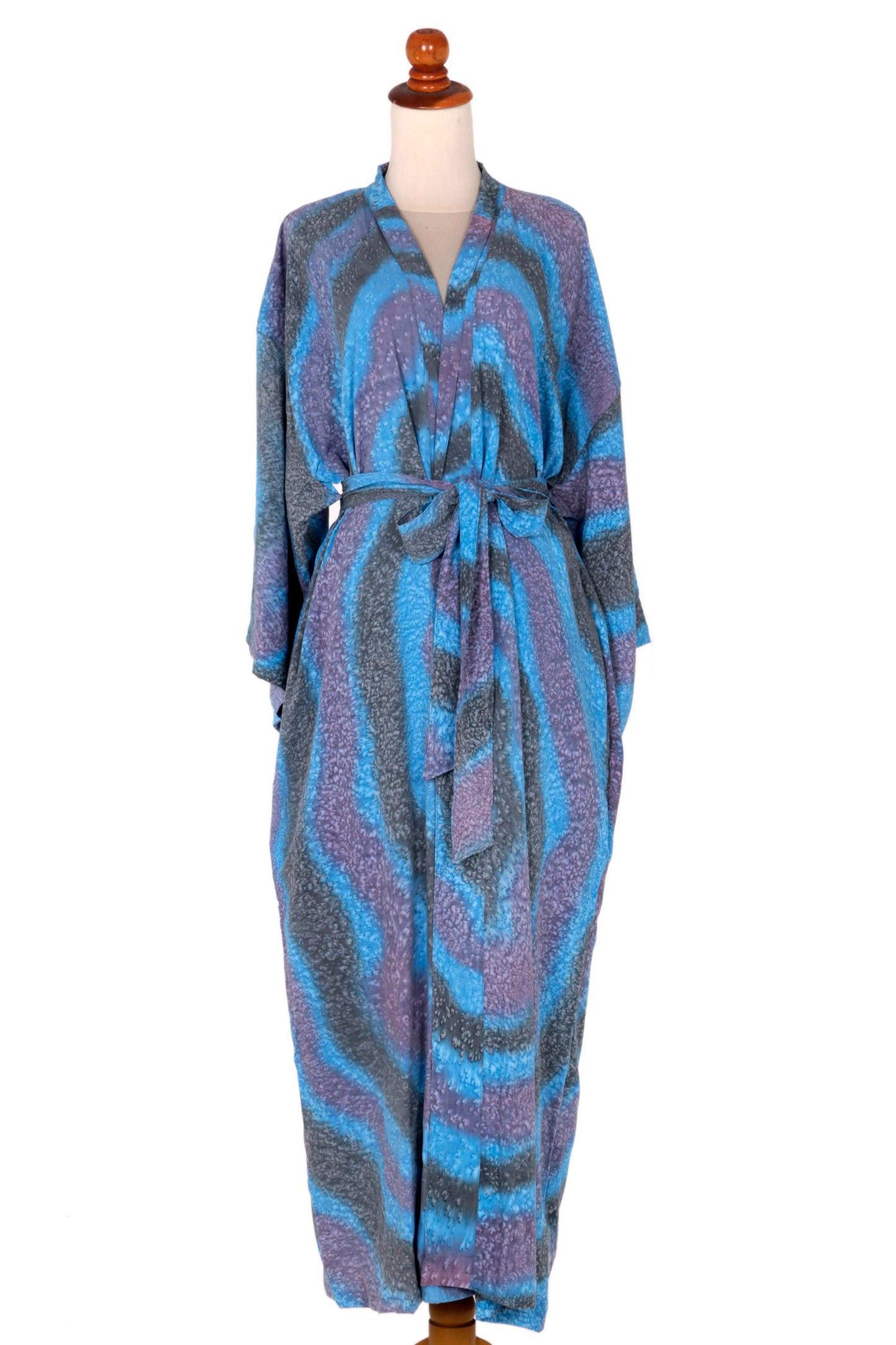 Ocean Reef Women's Blue 100% Rayon Robe from Indonesia
