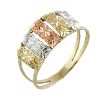 Floral Horizon Gold Cocktail Ring