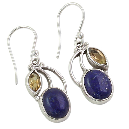 Starry Beauties Lapis Lazuli Dangle Earrings