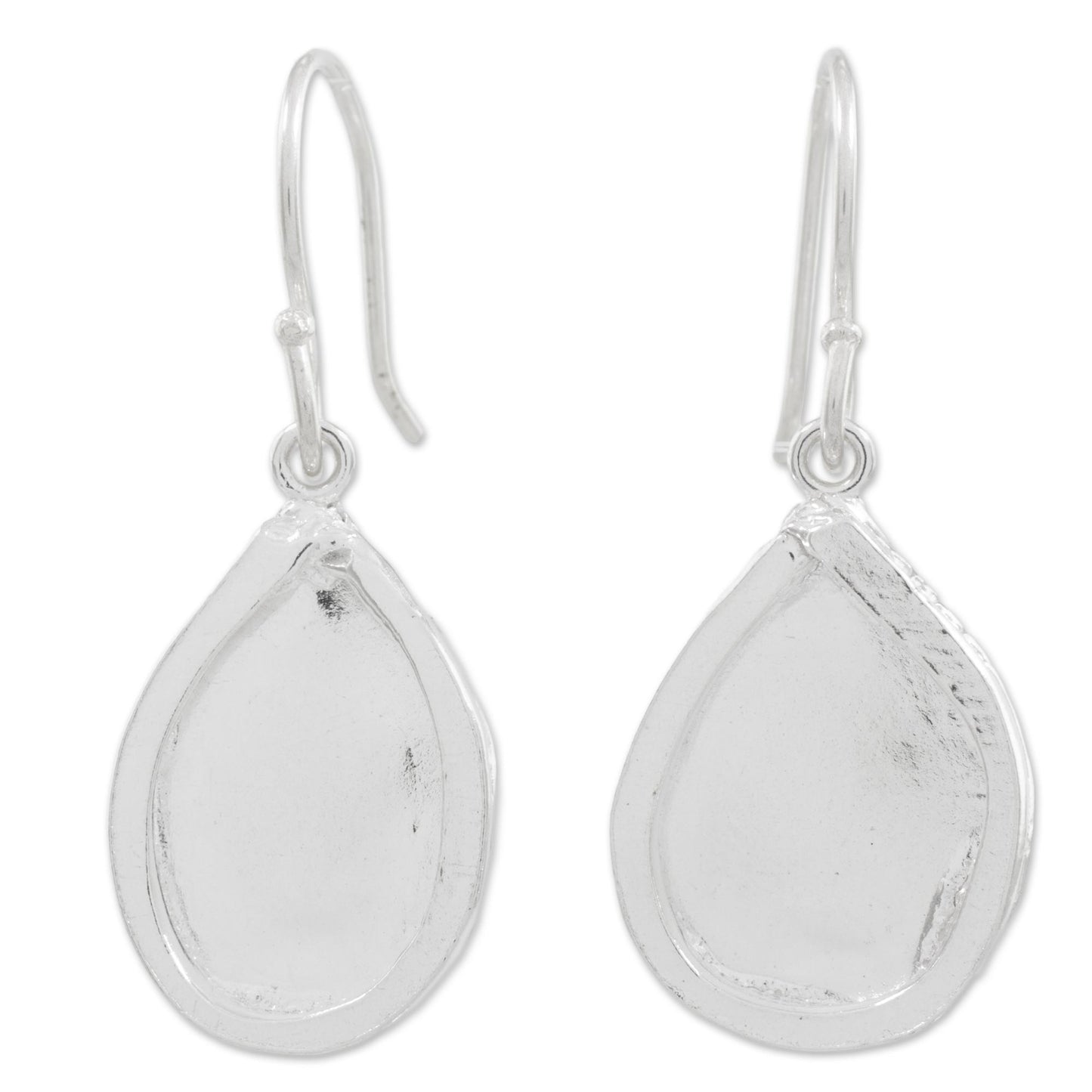 Creative Drops Fine Silver Droplet Dangle Earrings from Guatemala