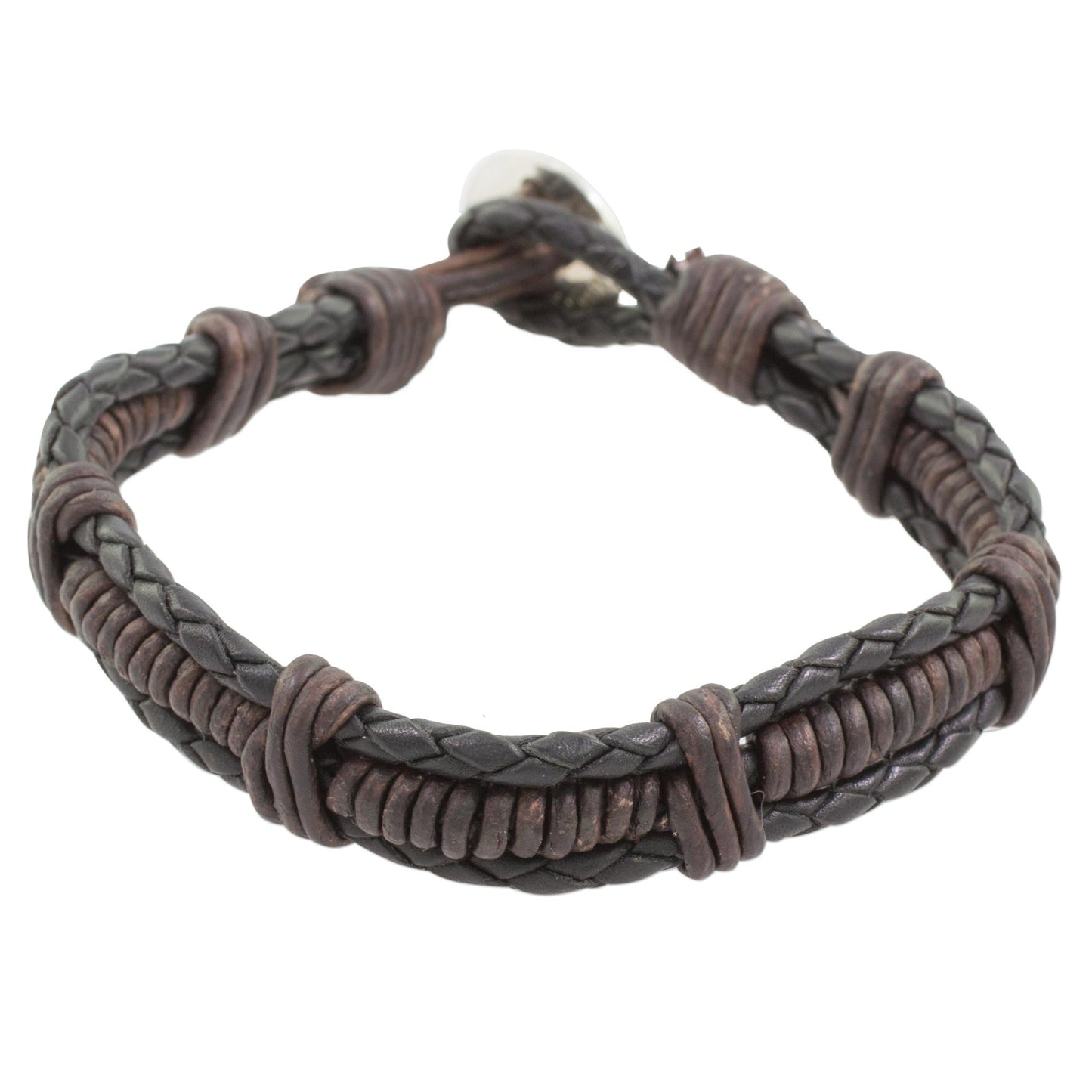 Casual Style Leather Braided Bracelet