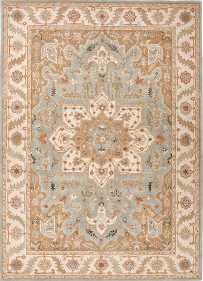 Province Classic Oriental Grey/Ivory Wool Area Rug