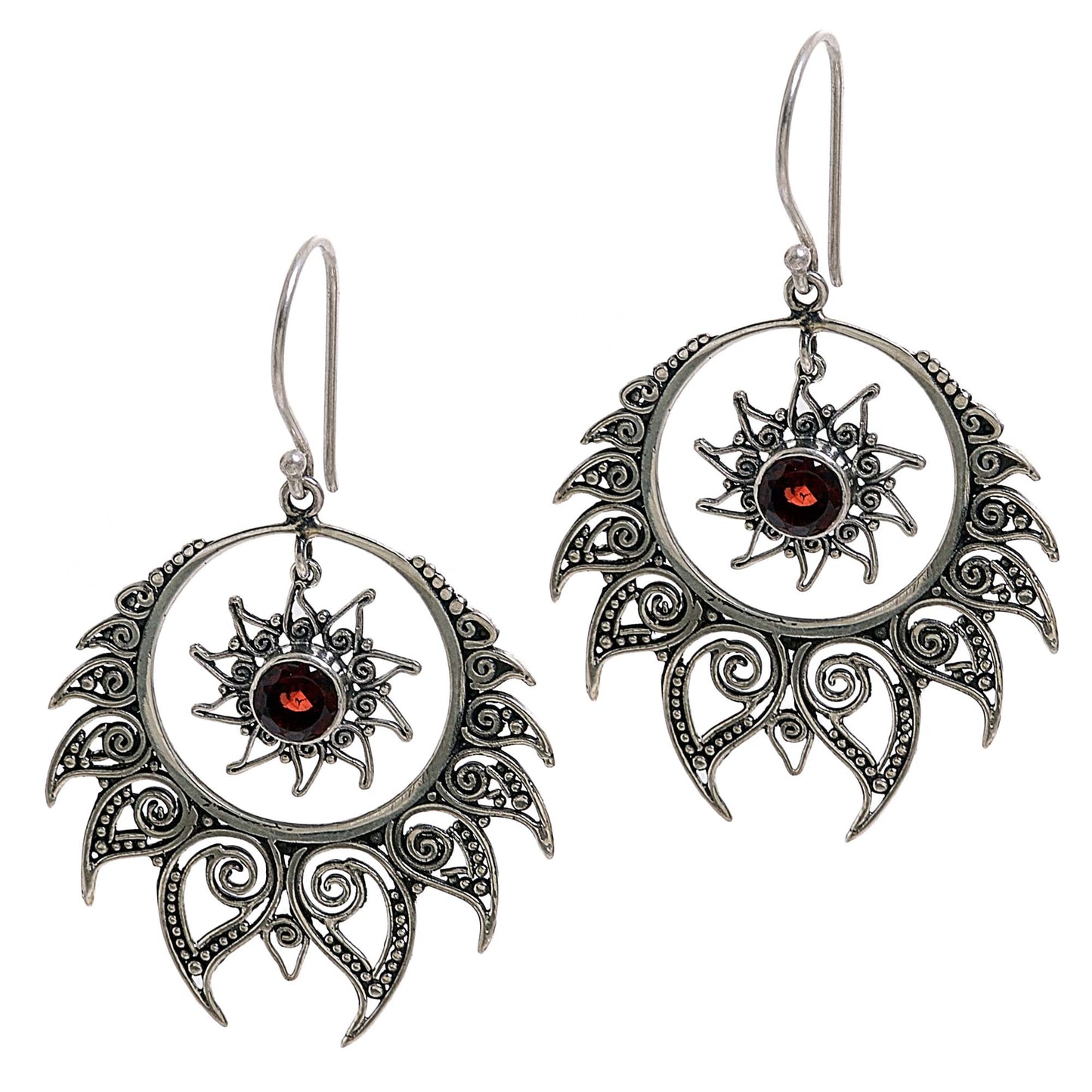 Shiva's Fire Sterling Silver Earrings