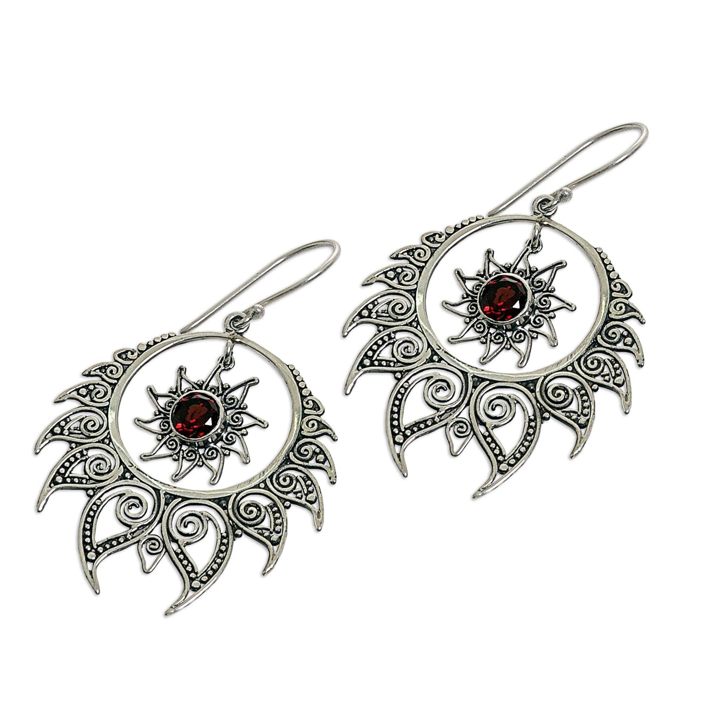 Shiva's Fire Sterling Silver Earrings