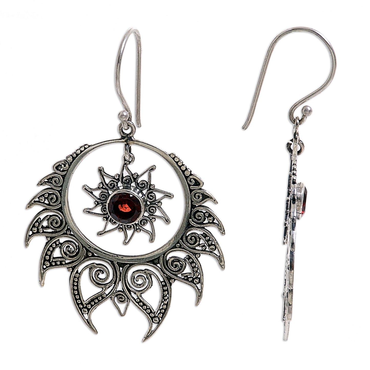 Shiva's Fire Sterling Silver Earrings