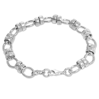 Family Ties Hand Made Sterling Silver Link Bracelet Indonesia