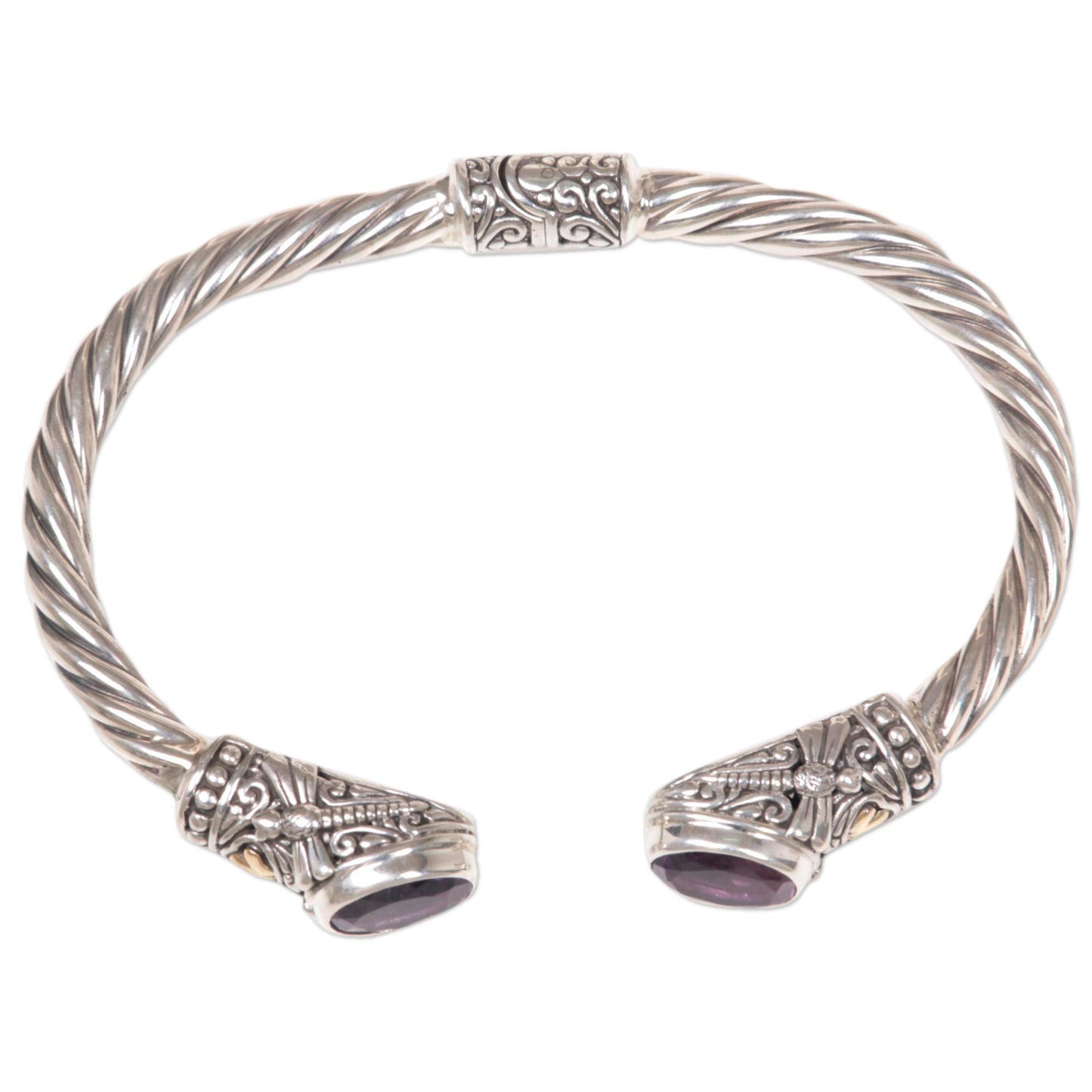 Sterling Silver Dragonfly Bangle Bracelet