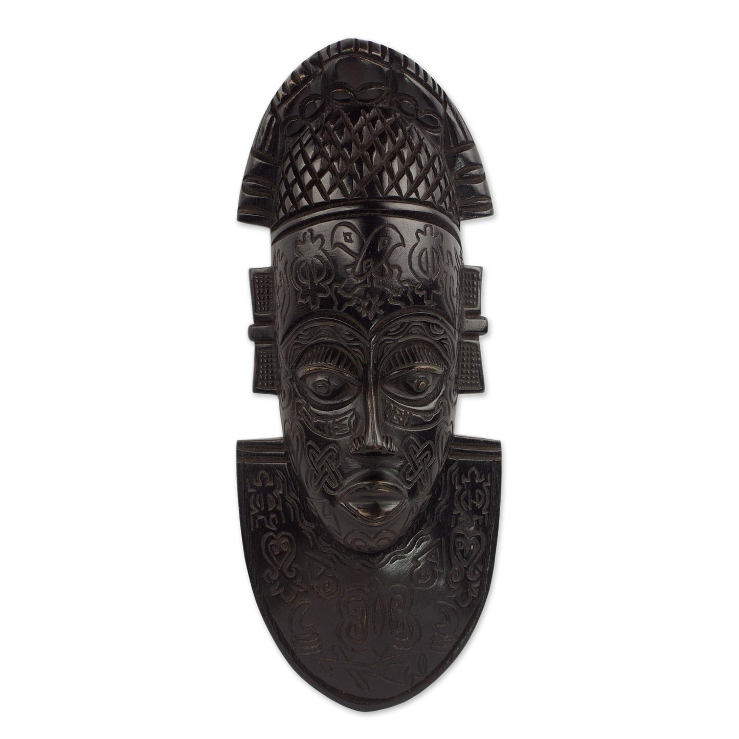 Festac Festivities West African Decorative Carved Sese Wood Wall Mask