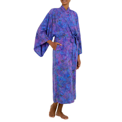 Purple Mist Batik Robe