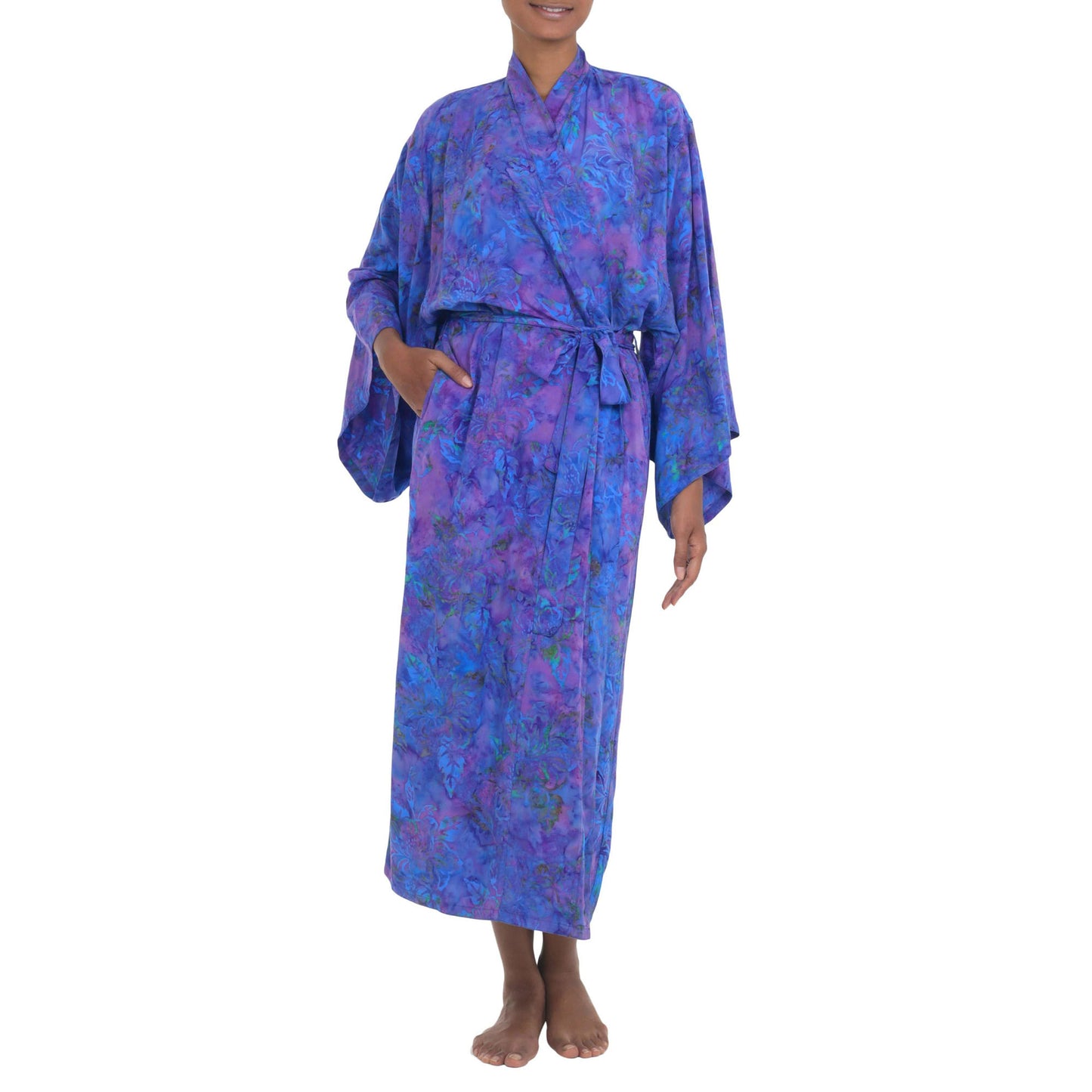 Purple Mist Batik Robe