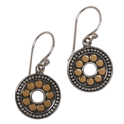 Blissful Sunflowers Sterling Silver Earrings