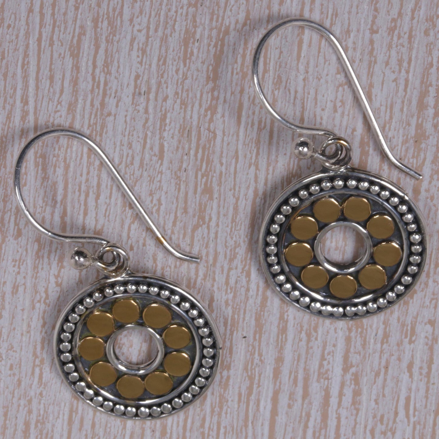 Blissful Sunflowers Sterling Silver Earrings