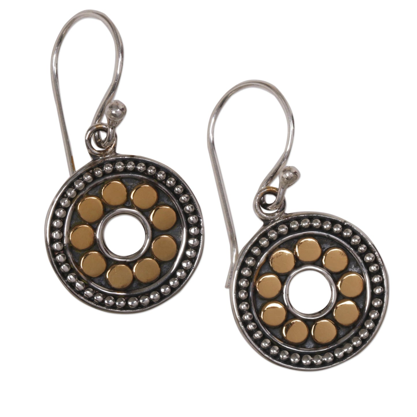 Blissful Sunflowers Sterling Silver Earrings