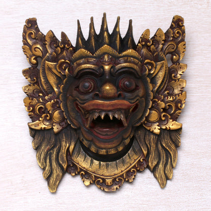 Narasinga Decorative Wood Hinduism Mask