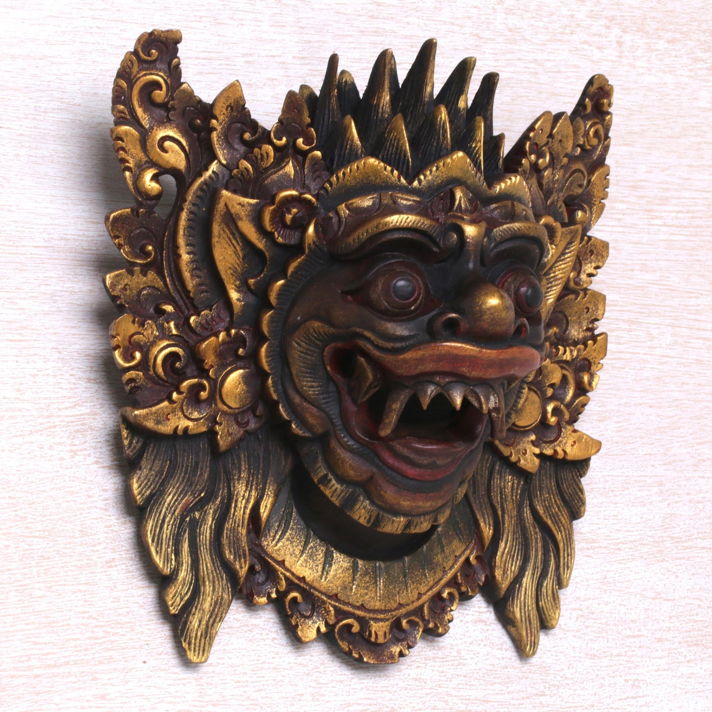 Narasinga Decorative Wood Hinduism Mask