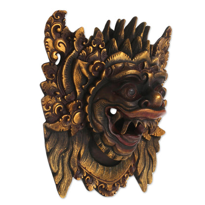 Narasinga Decorative Wood Hinduism Mask