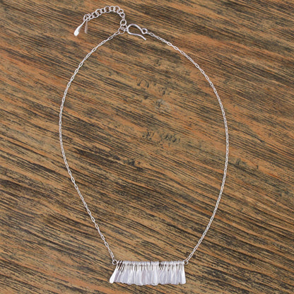 Chime Garland Sterling Silver Pendant Necklace by Mexican Artisans