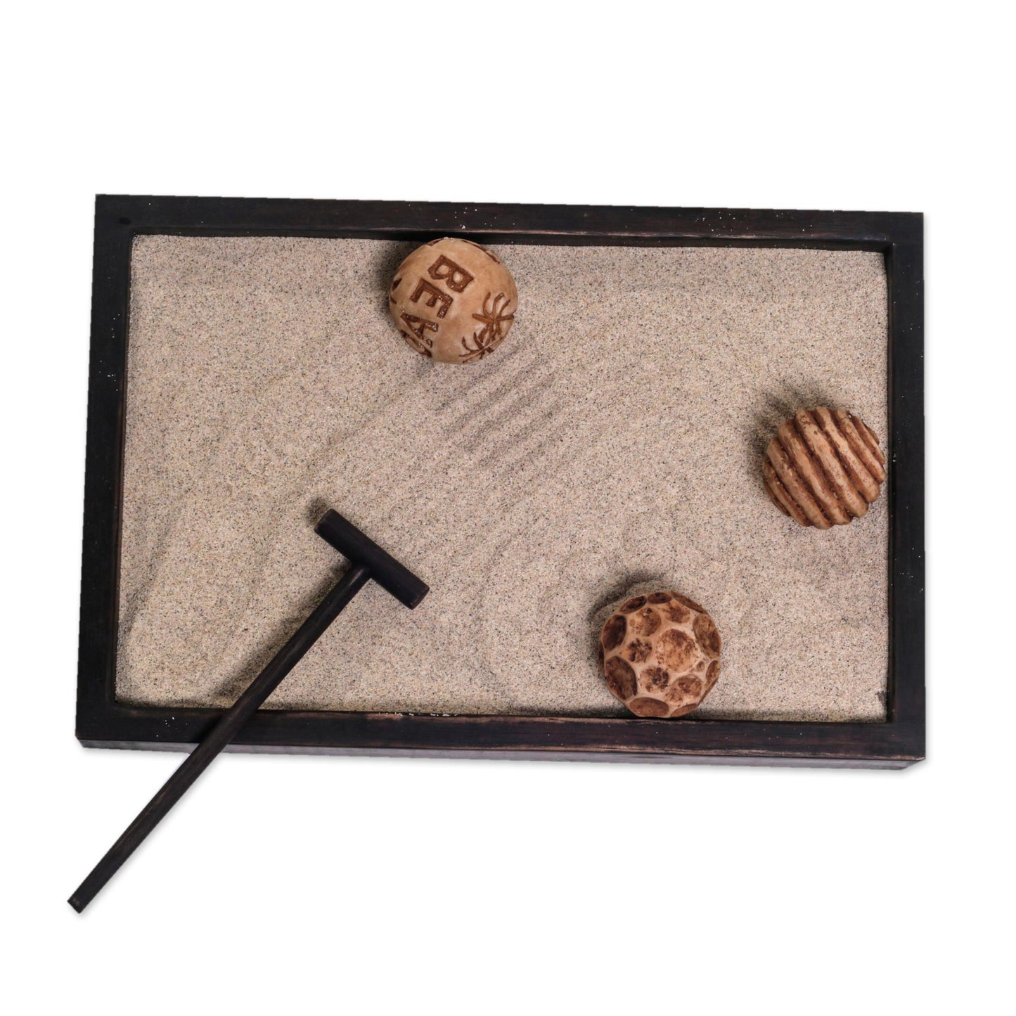 Serene Beach Jempinis Wood Meditative Zen Garden from Indonesia