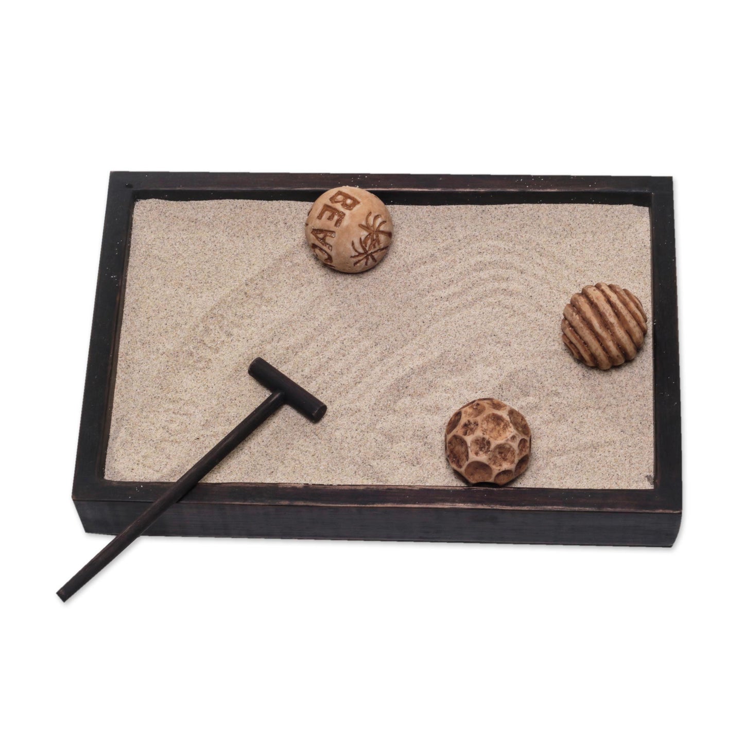 Serene Beach Jempinis Wood Meditative Zen Garden from Indonesia