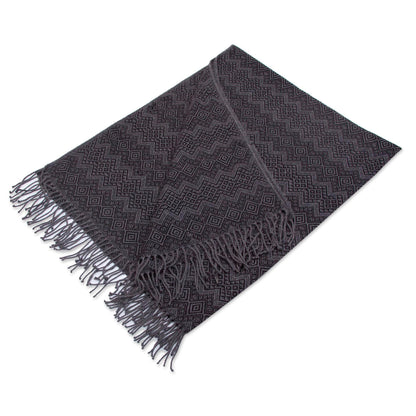 Smoky Black Diamonds Throw Blanket