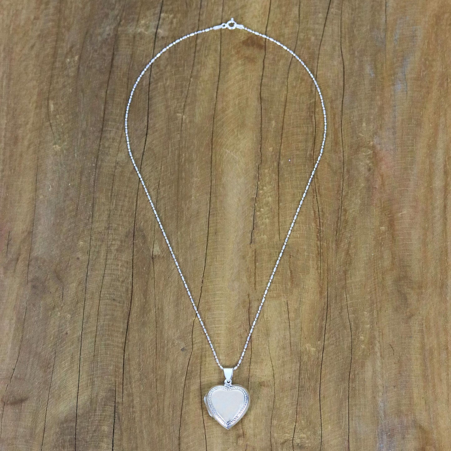 Enduring Romance Handcrafted Sterling Silver Heart Locket Necklace