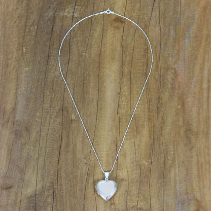 Enduring Romance Handcrafted Sterling Silver Heart Locket Necklace