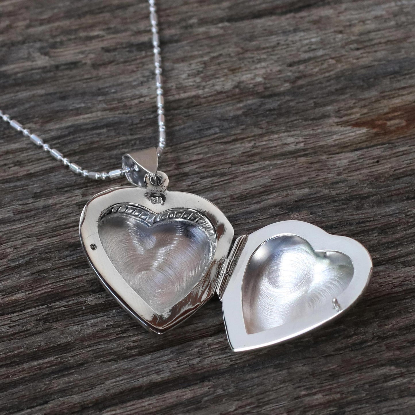 Enduring Romance Handcrafted Sterling Silver Heart Locket Necklace