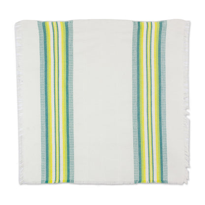 Culinary Inspiration in Green Multicolor 100% Cotton Napkins from Guatemala (Set of 6)