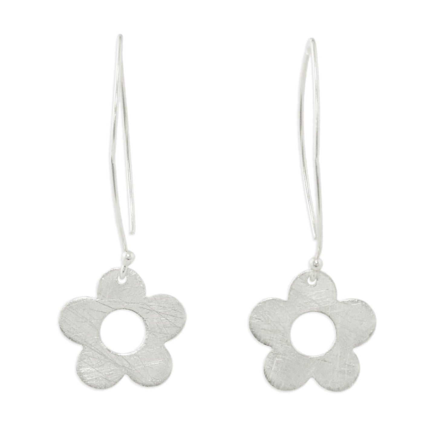 Petite Fig Blossom Thai Handcrafted Sterling Silver Petite Flower Earrings