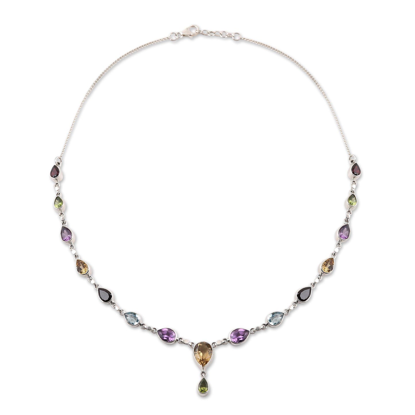 Rainbow Bliss Multi-Gem Necklace