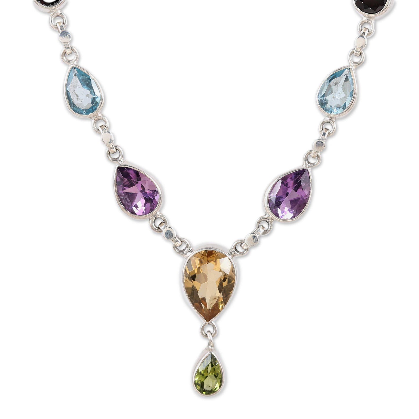 Rainbow Bliss Multi-Gem Necklace