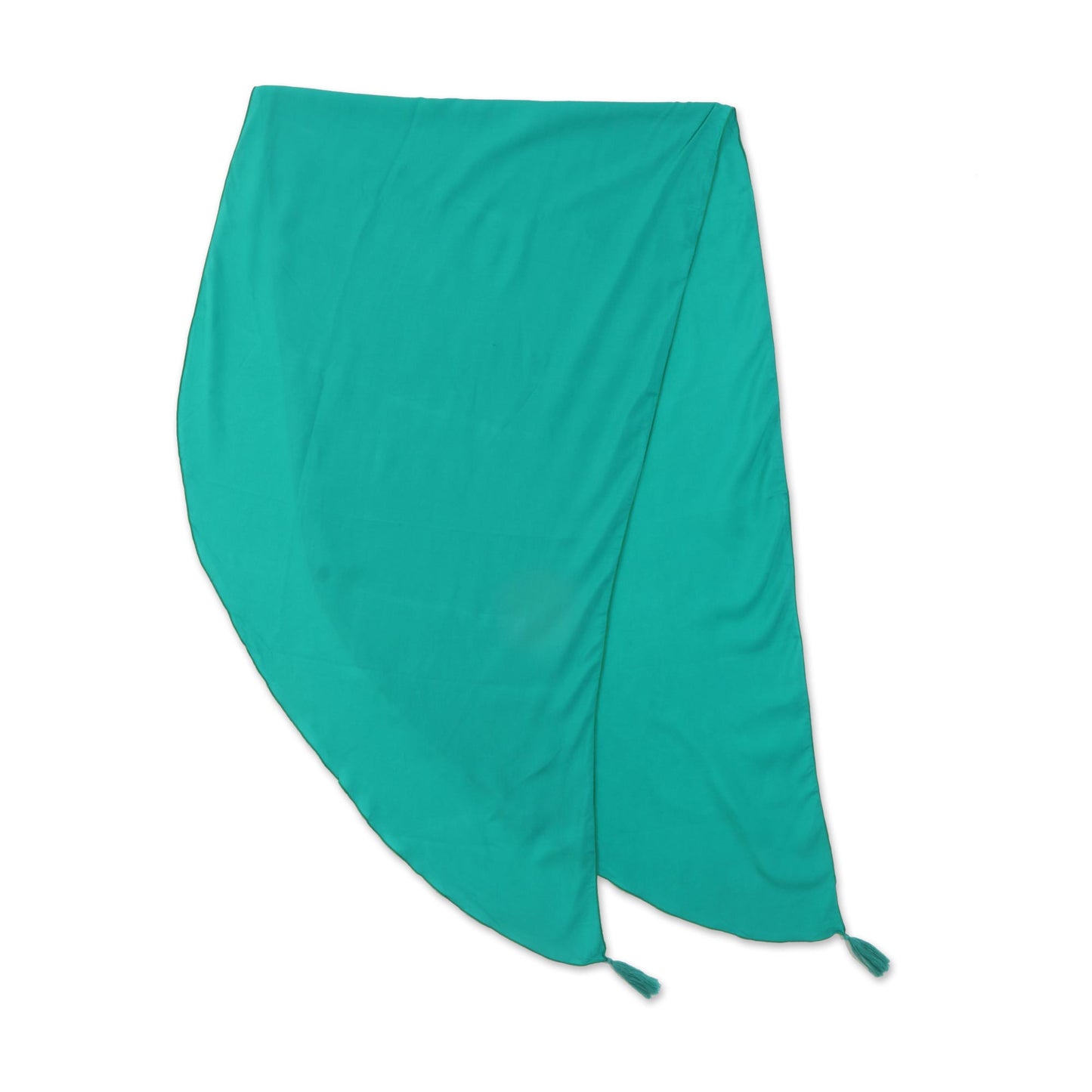 Paradise Breeze in Turquoise Handmade Turquoise 100% Rayon Short Sarong from Indonesia