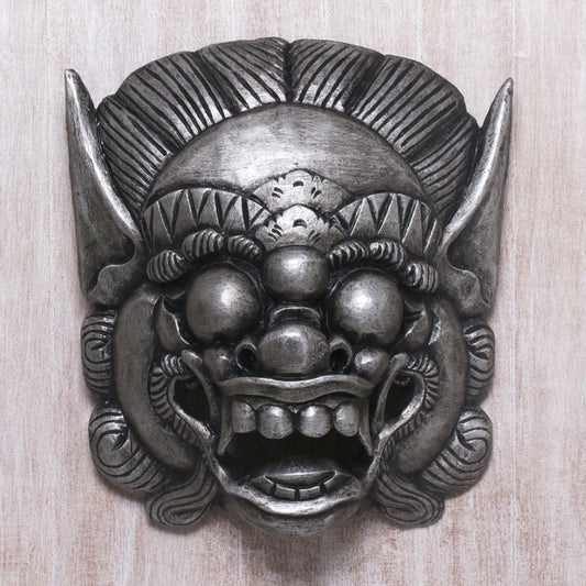 Barong Celeng Handmade Albesian Wood Barong Bangkal Mask from Bali