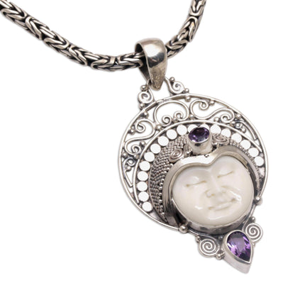 Lunar Queen Amethyst Pendant Necklace