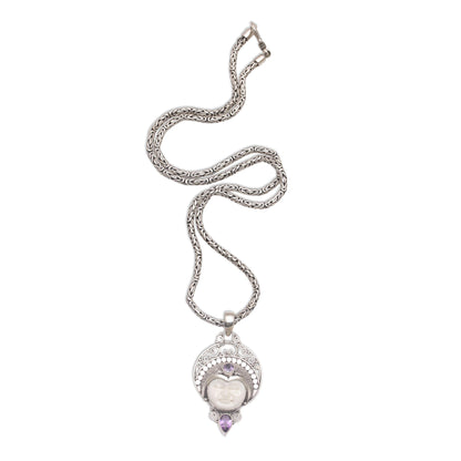 Lunar Queen Amethyst Pendant Necklace