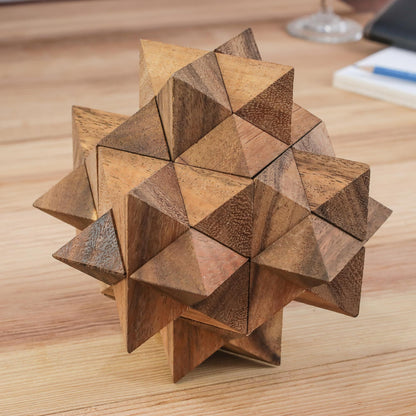 Great Star Raintree Wood 3D Puzzle from Thailand