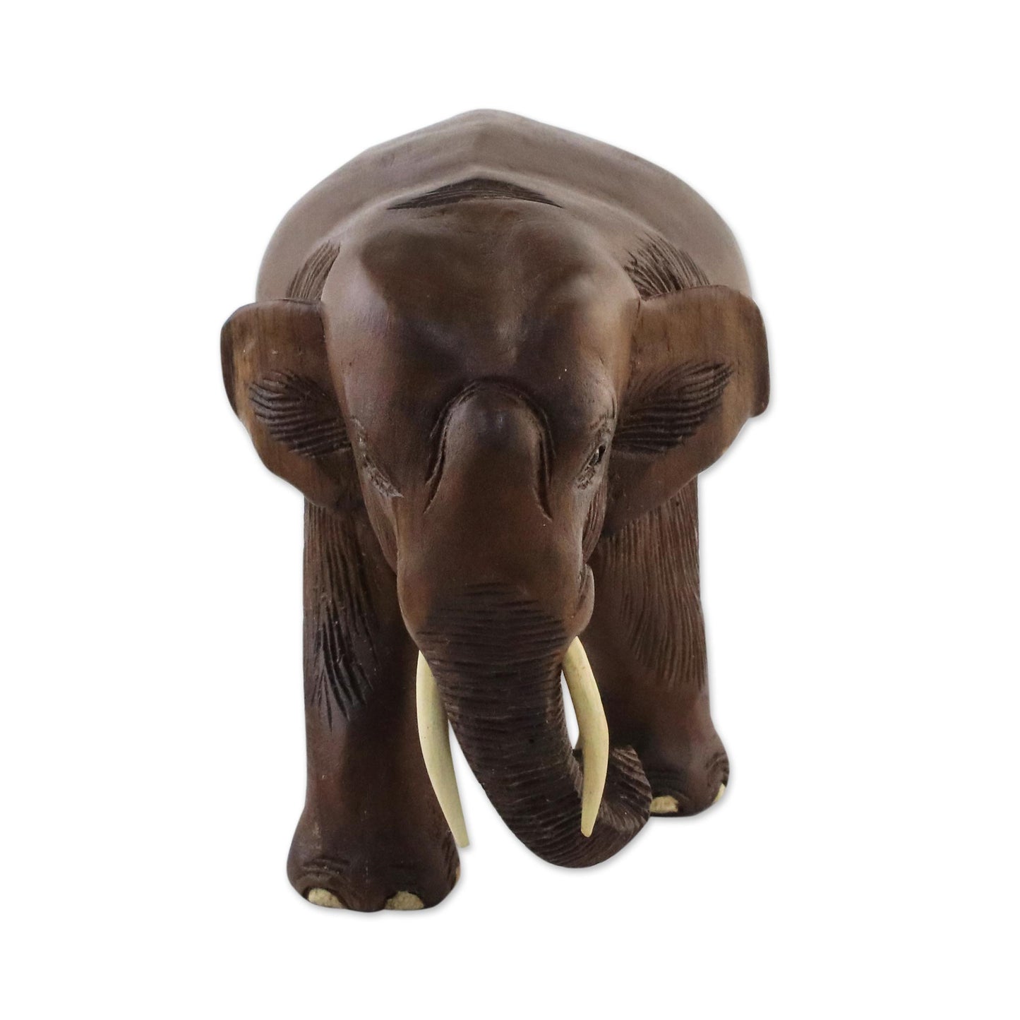 Nature Trip Teak Wood Elephant Sculpture