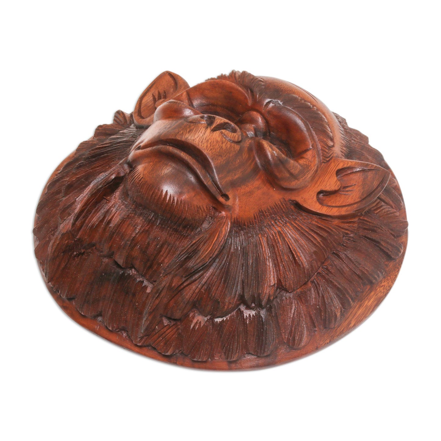 Alpha Chimpanzee Handcrafted Suar Wood Chimpanzee Mask from Bali