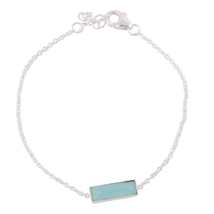 Elegant Prism Chalcedony Bracelet