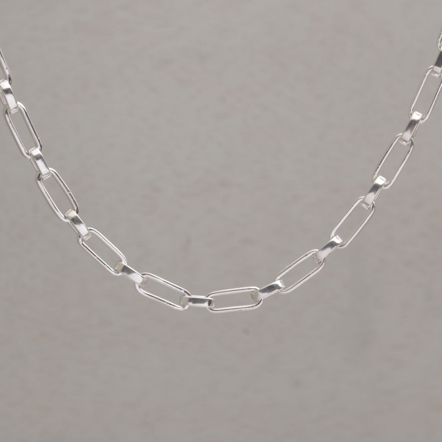 Strong Links Sterling Silver Cable Chain Necklace from Bali