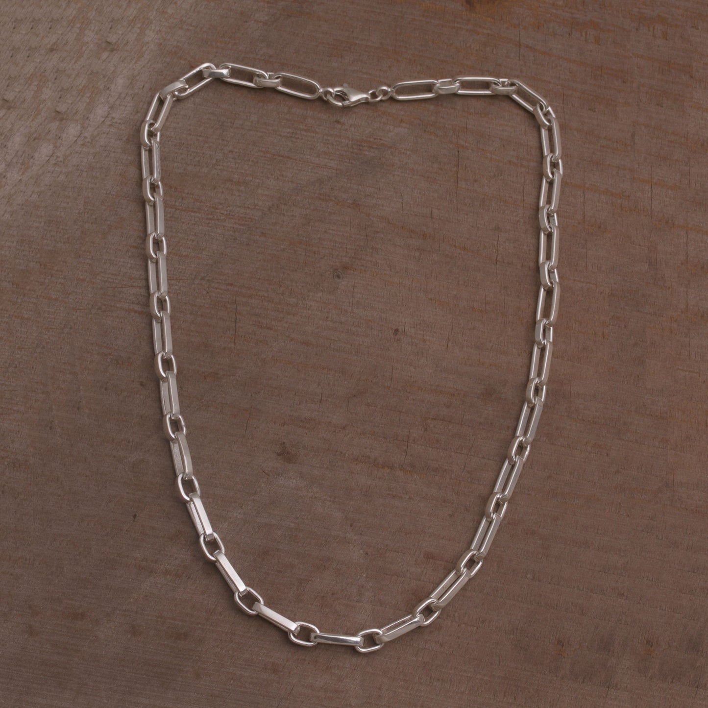 Strong Links Sterling Silver Cable Chain Necklace from Bali